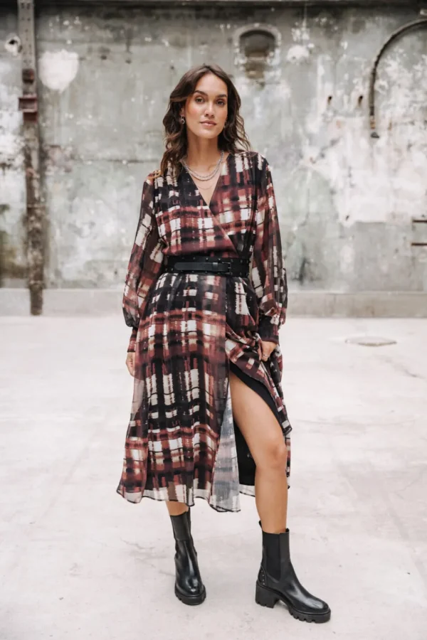 Freeman T. Porter Robes & Jupes*Rosella Blurry Gingham