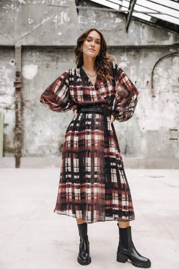 Freeman T. Porter Robes & Jupes*Rosella Blurry Gingham