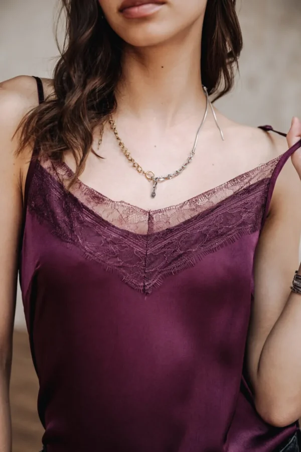 Freeman T. Porter Tops & Chemises*Thylia Lace Fabric Mix