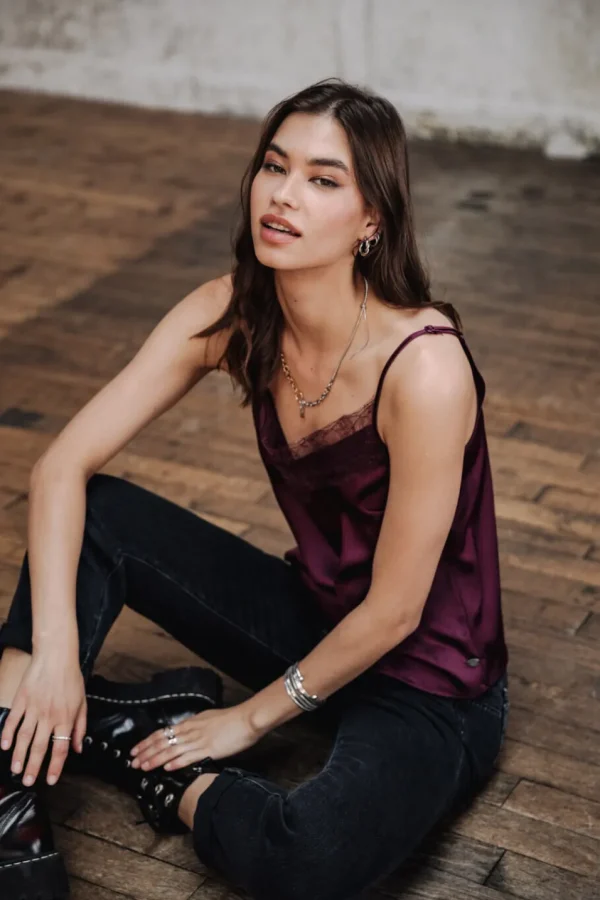 Freeman T. Porter Tops & Chemises*Thylia Lace Fabric Mix